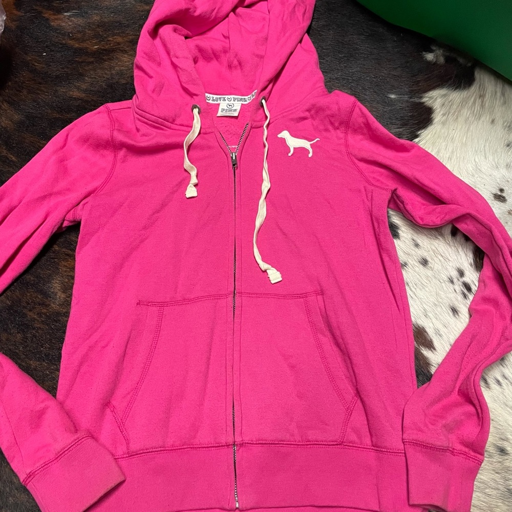 Victoria Secret Pink Medium Zip up Hoodie